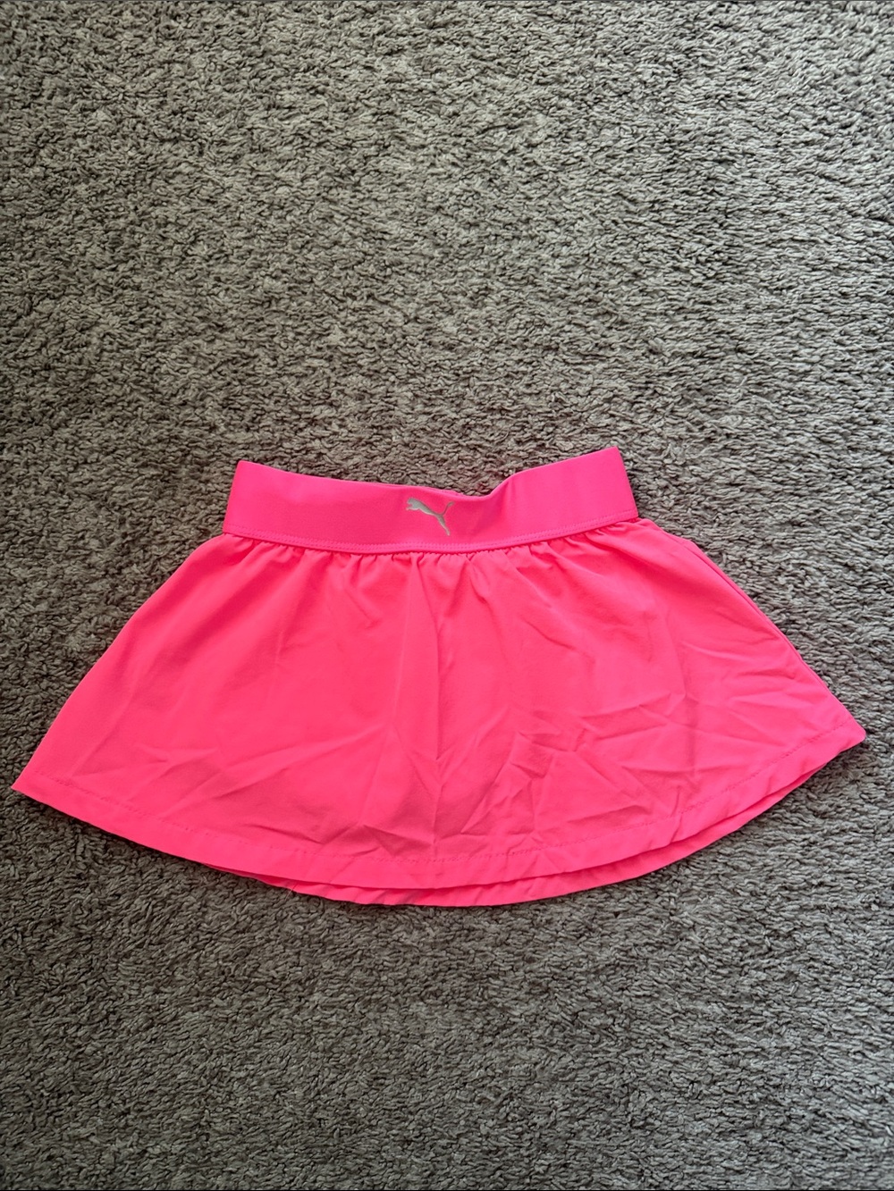 Puma Neon Pink Girls Active Circle Skort